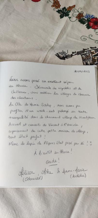 Gite Chez "Mamie Schlop" Kientzheim Εξωτερικό φωτογραφία